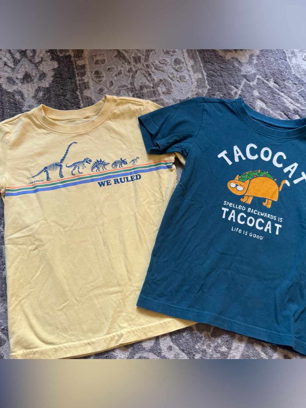 Taco Cat and Dino Tees -  Life is Good